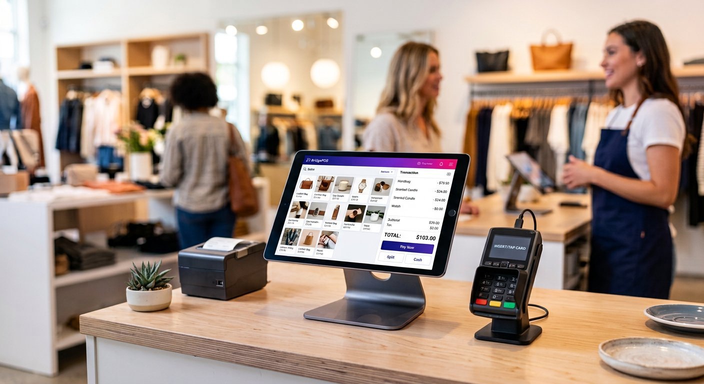 BridgePOS retail management system — replace with product screenshot